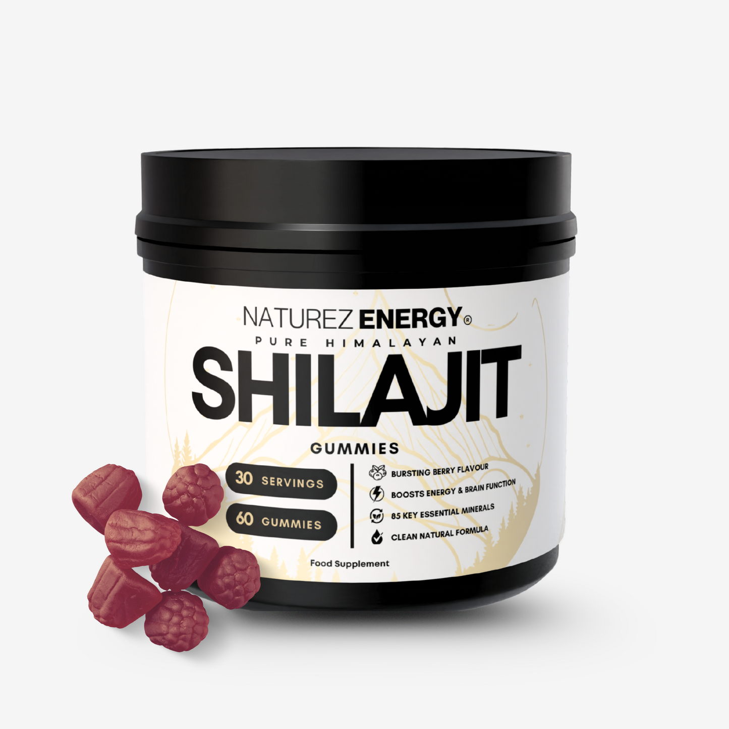 Pure Himalayan Shilajit Gummies | 2500mg Per Serving